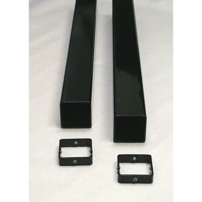 Douglas® GS-36SQ Steel Ground Sleeves 36″ Long for 3″ SQ Posts w/Collars (For Sand VB), Black (ACC)