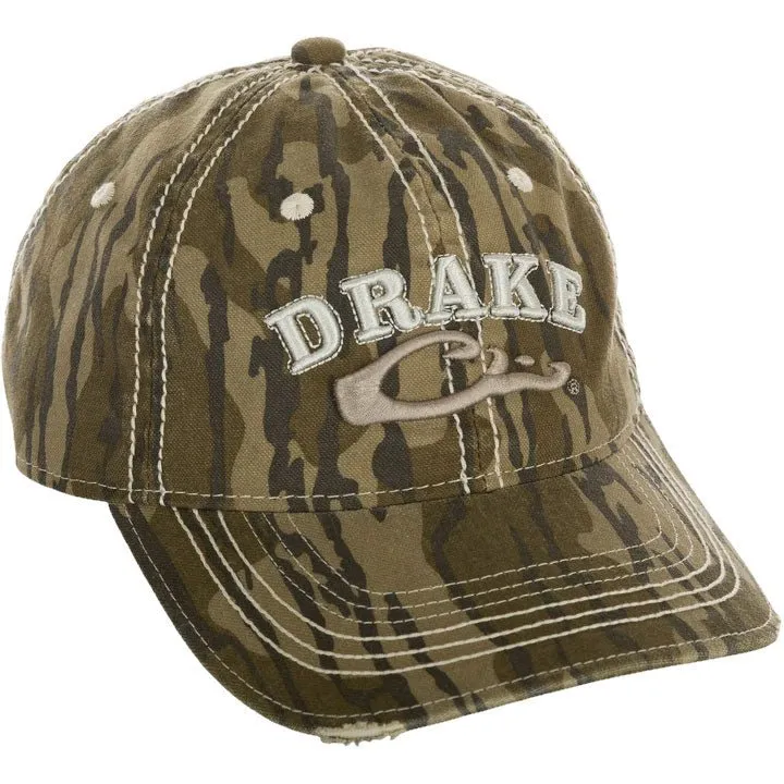 Drake Distressed 6-Panel Ball Cap
