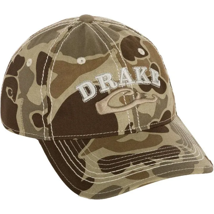 Drake Distressed 6-Panel Ball Cap