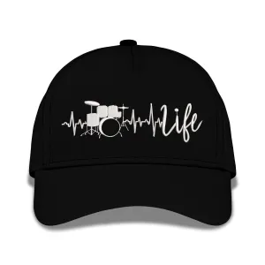 Drum Life Embroidered Baseball Caps