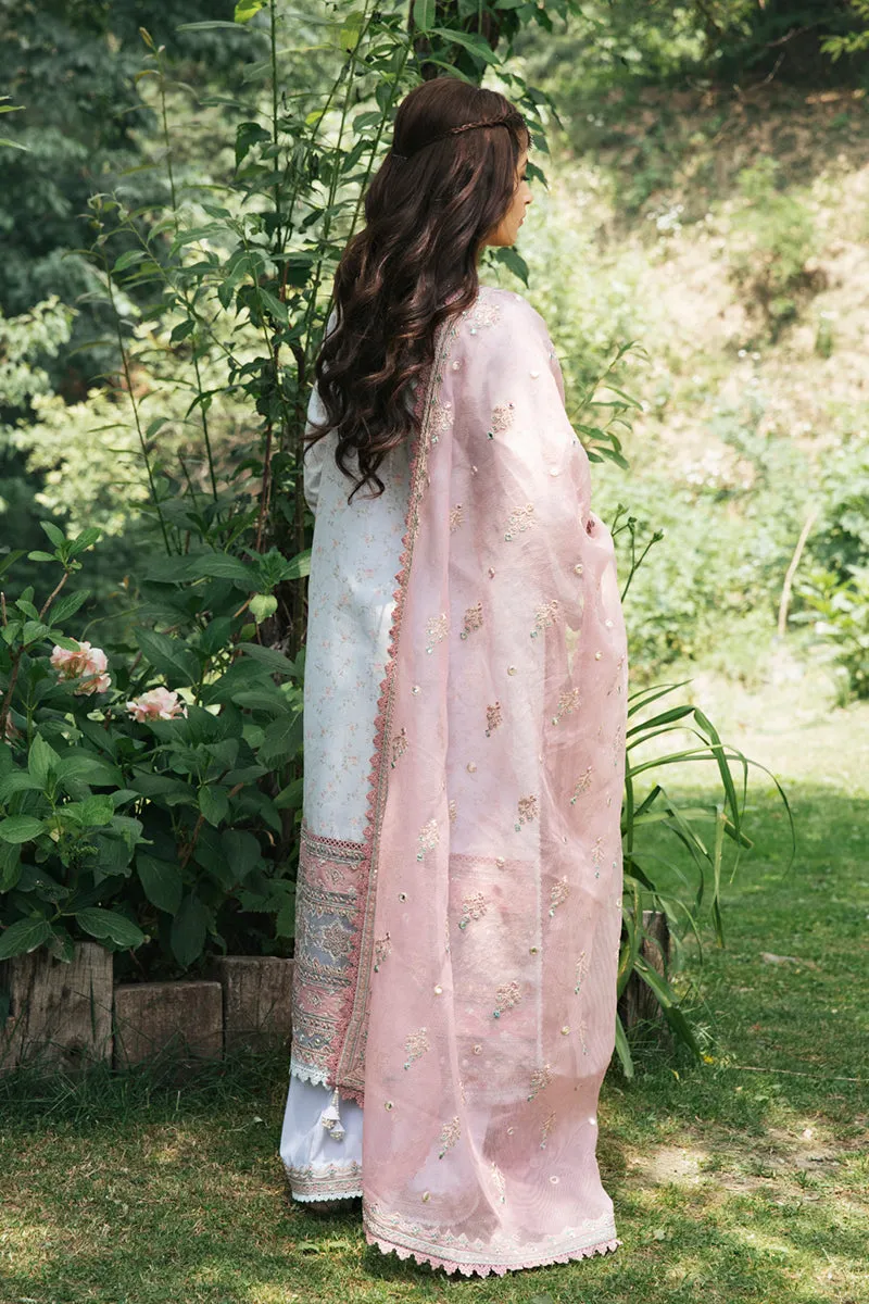 EB-01 NORA | Qalamkar Rahi Luxury Festive Collection 2022 | Unstitched Embroidered Lawn Suits