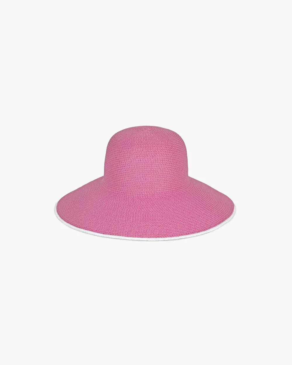 Eric Javits Hampton Hat in Raspberry and White