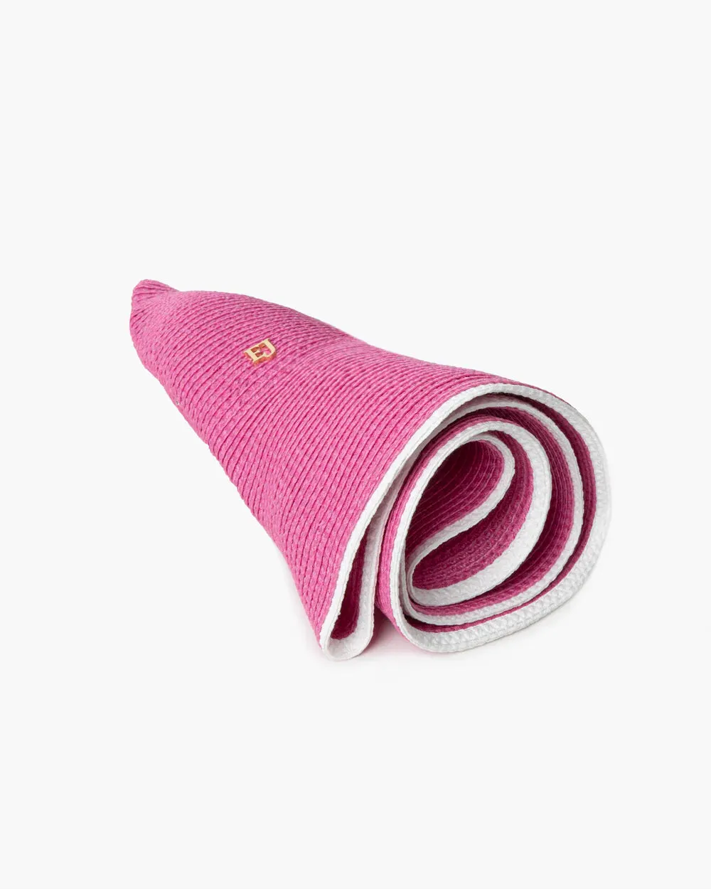 Eric Javits Hampton Hat in Raspberry and White