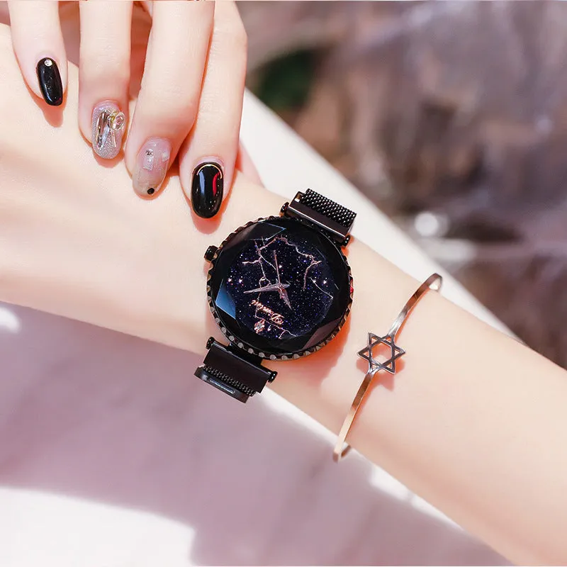 Fashion Star Watch steel belt waterproof Lady Watch