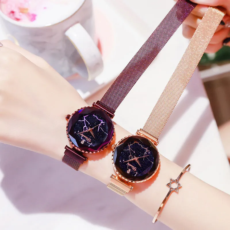Fashion Star Watch steel belt waterproof Lady Watch