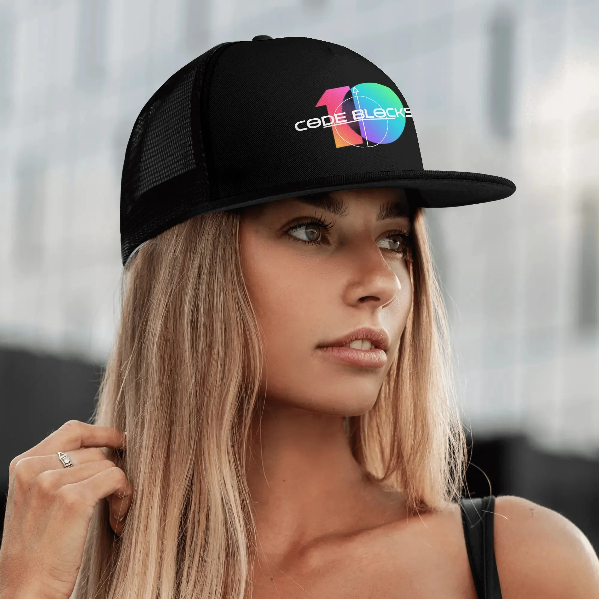 Front Printing Adjustable Snapback Trucker Hat