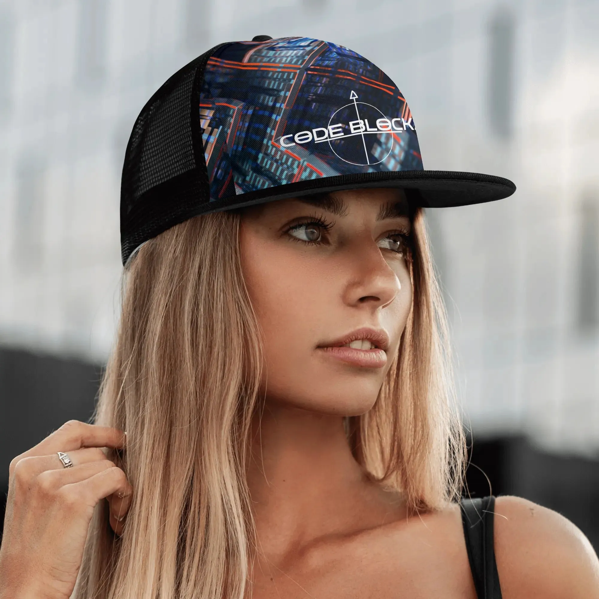Front Printing Adjustable Snapback Trucker Hat