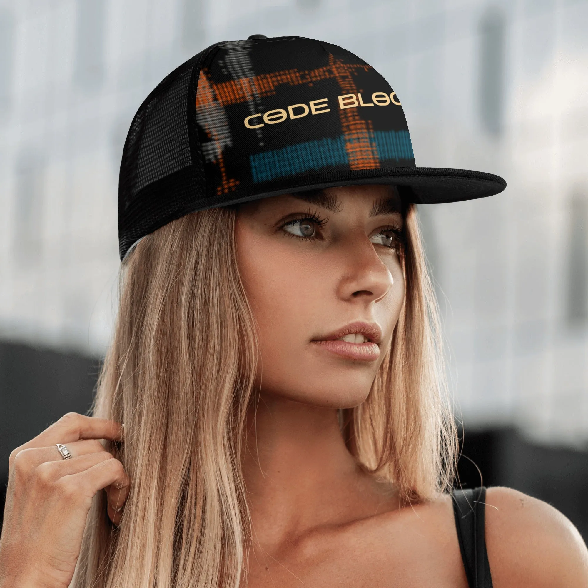 Front Printing Adjustable Snapback Trucker Hat
