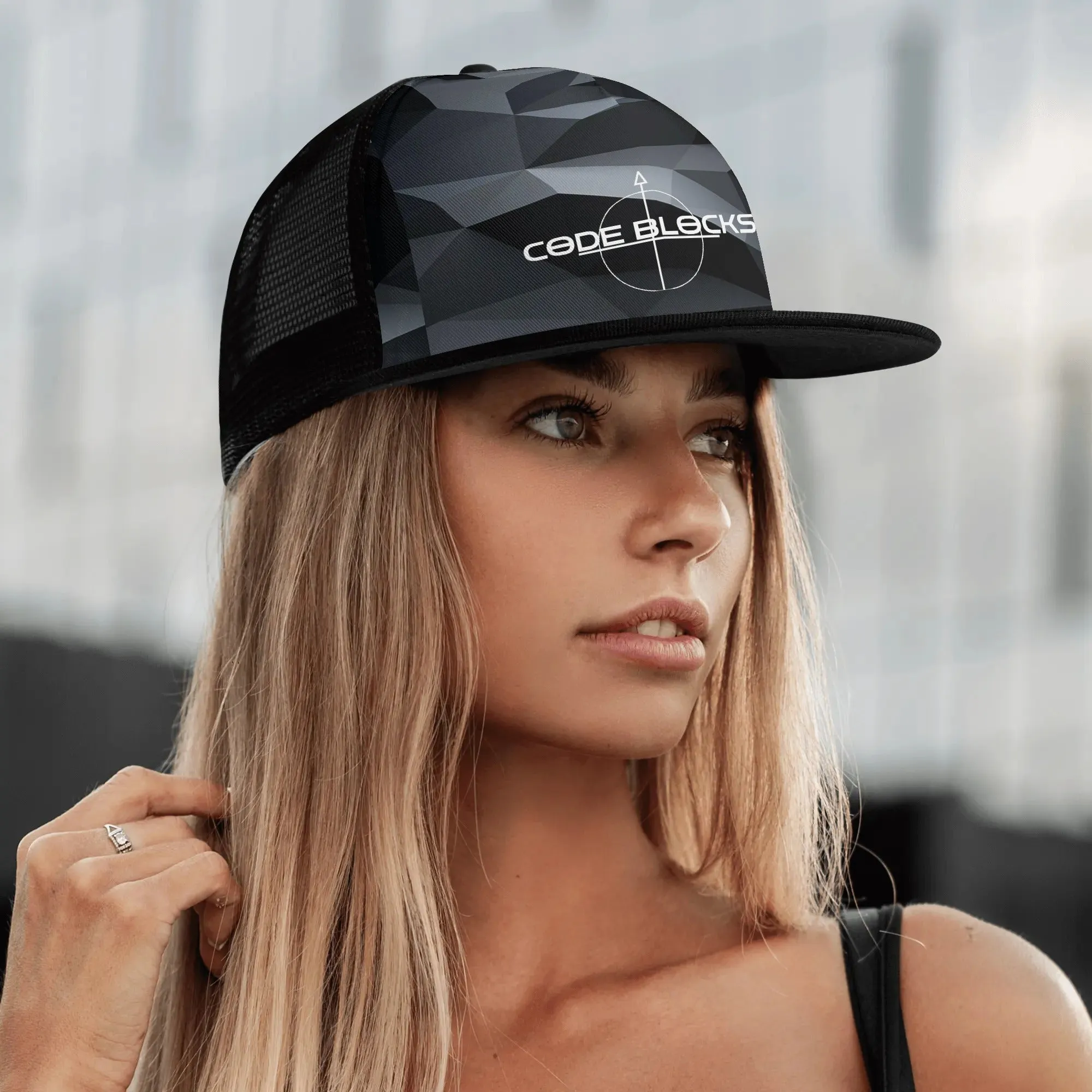 Front Printing Adjustable Snapback Trucker Hat