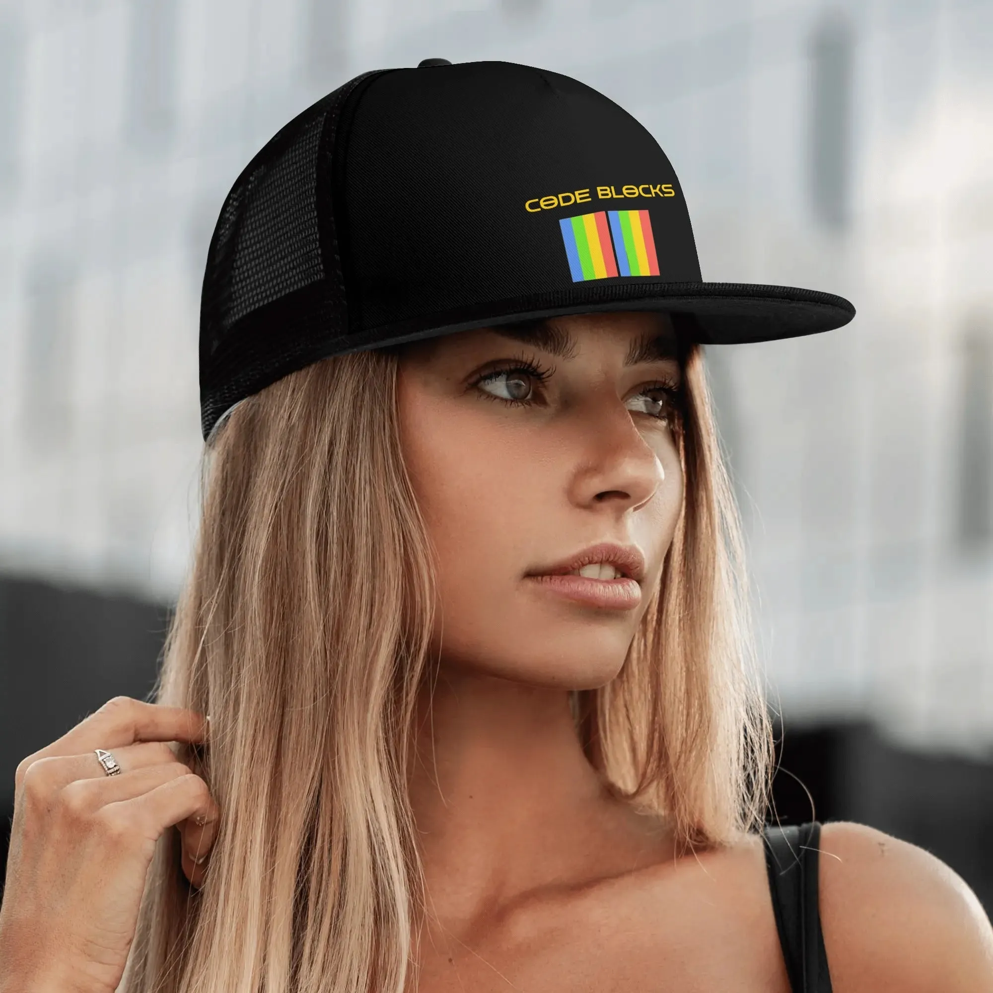 Front Printing Adjustable Snapback Trucker Hat