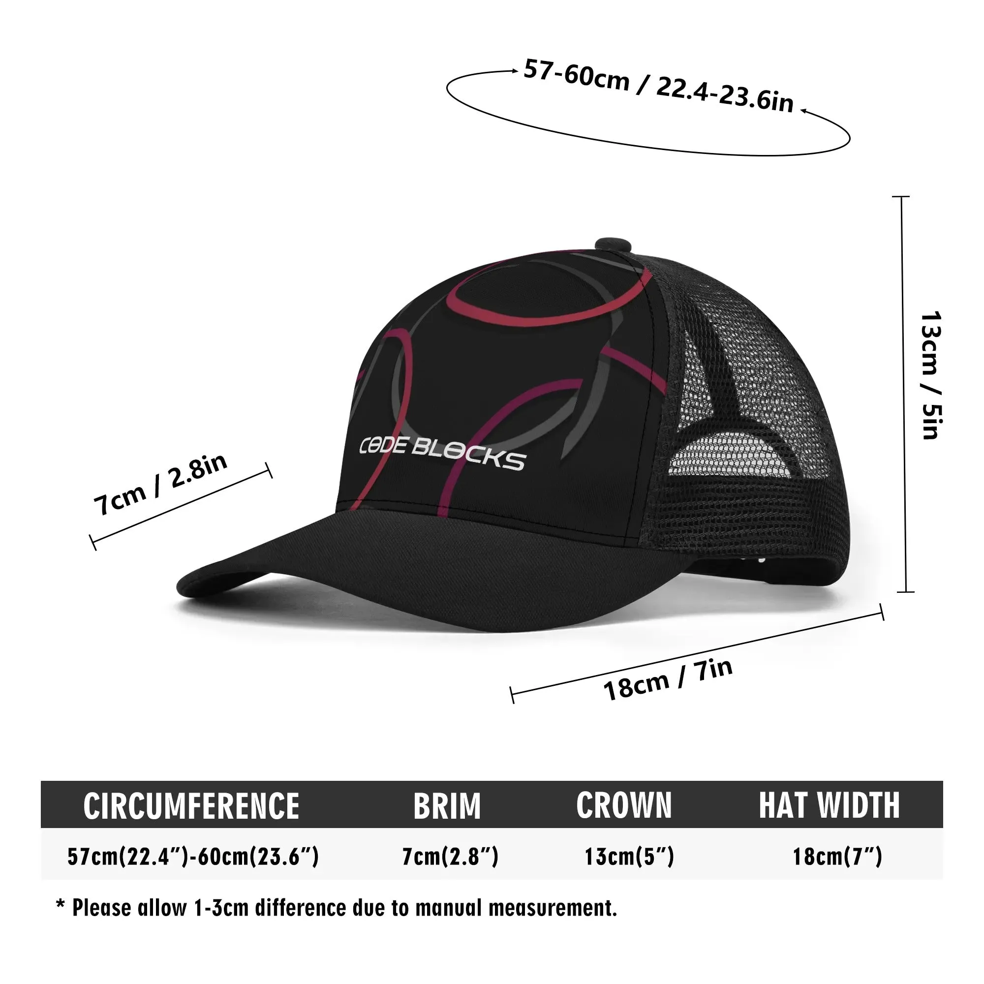 Front Printing Mesh Trucker Hats