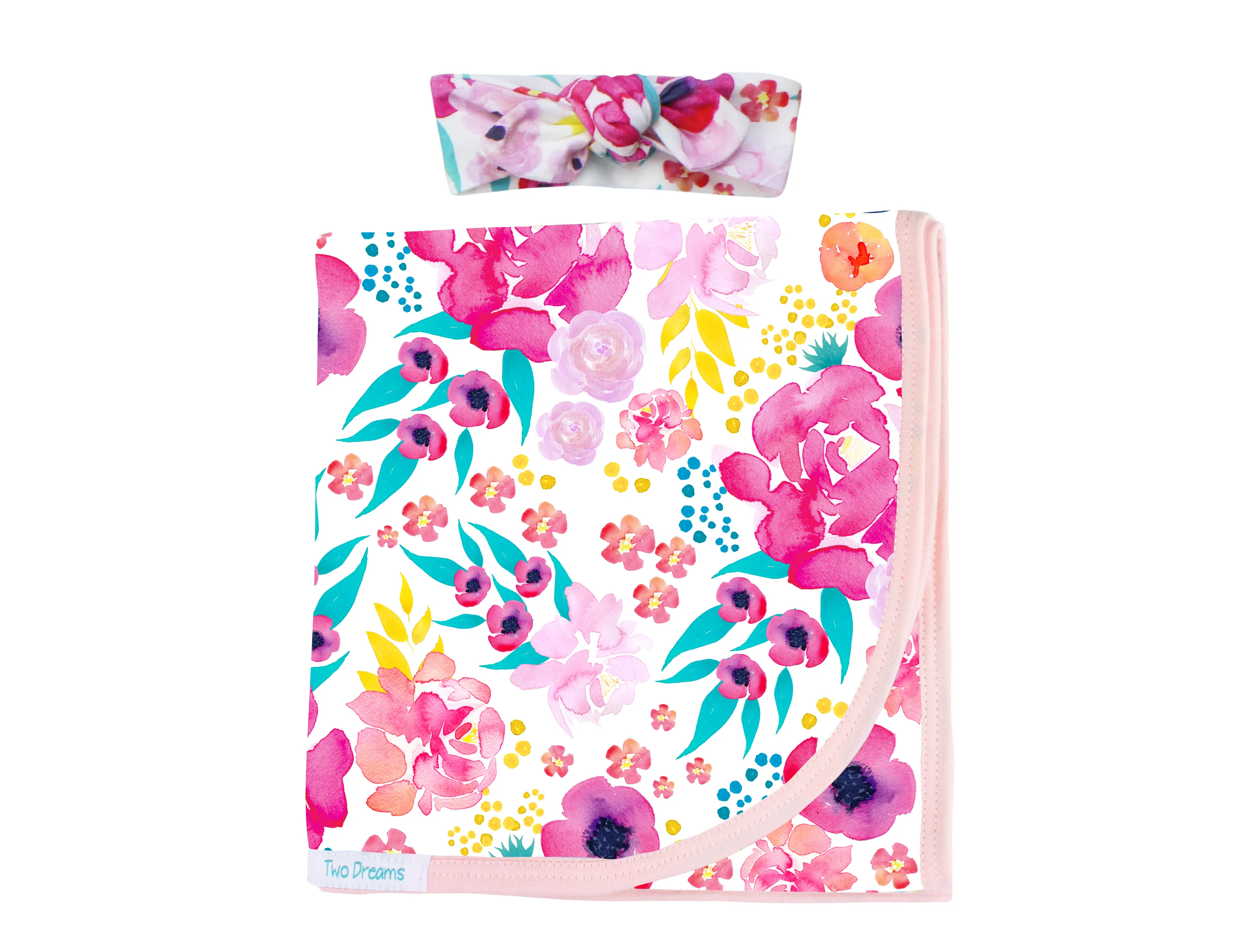 Girl Jersey Knit Blanket for Babies and Toddlers - Fabric Choices Available