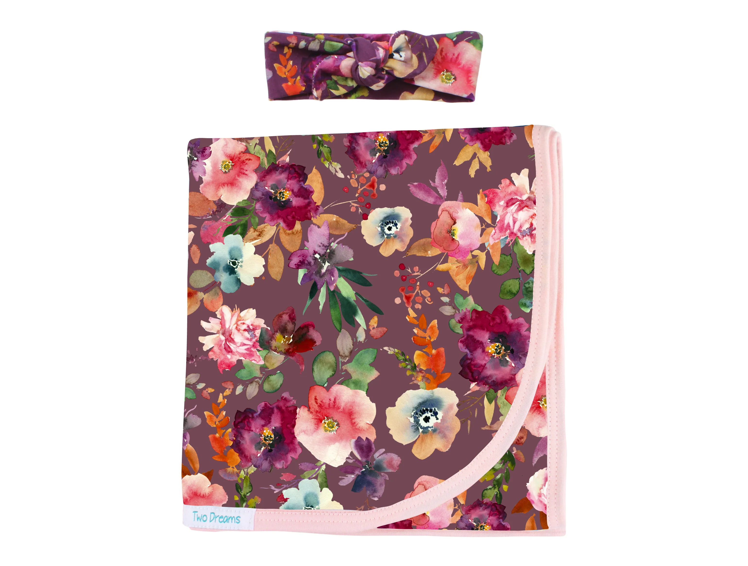 Girl Jersey Knit Blanket for Babies and Toddlers - Fabric Choices Available