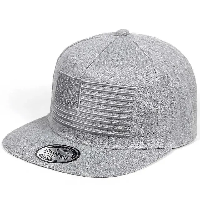 Hip-Hop Fashion USA Flag Embroidery Baseball Caps