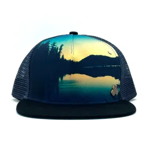 Horizon Juniper Trucker Hat – Juniper Lake Graphic, Adjustable & Unisex