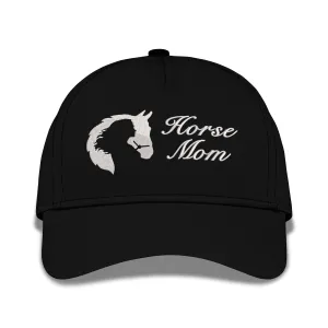 Horse Mom Embroidered Baseball Caps