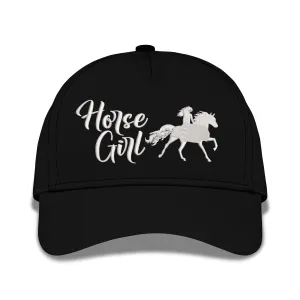 Horses Girl Embroidered Baseball Caps