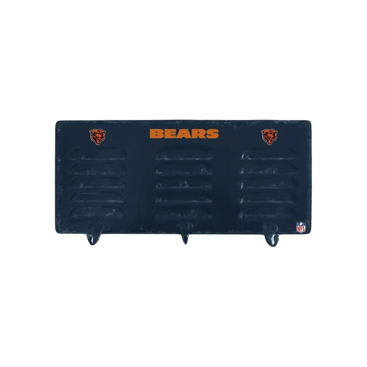 Imperial Chicago Bears 3 Hook Metal Locker Coat Rack