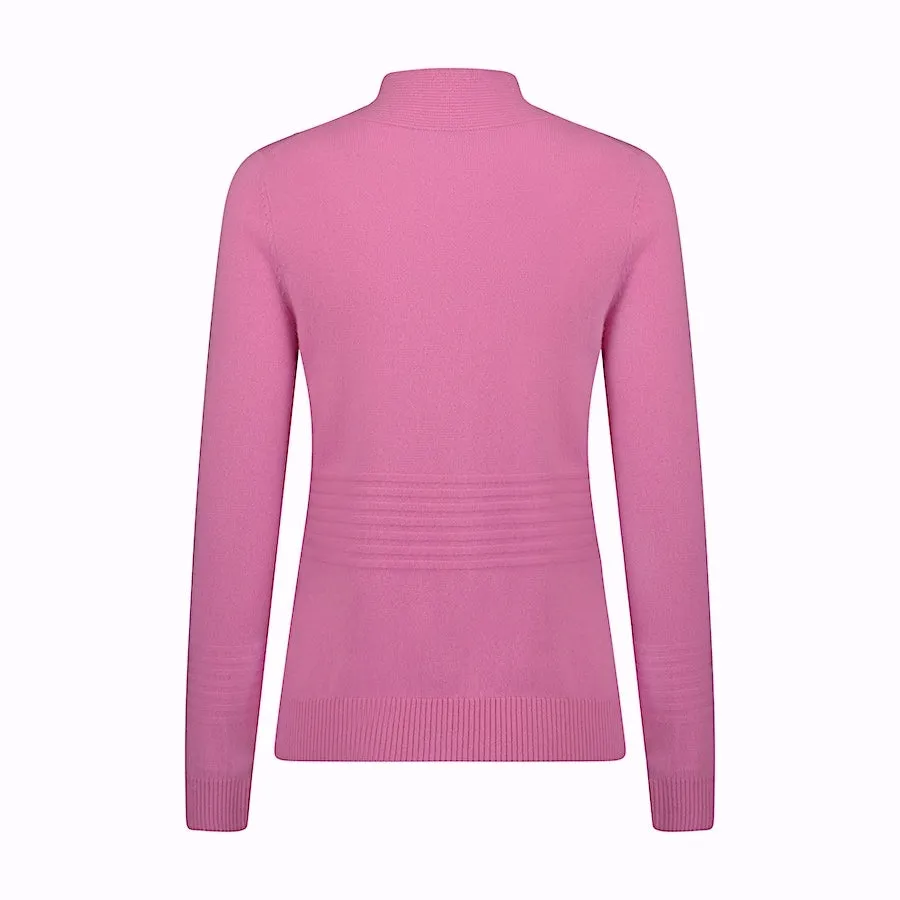 Isabella Cashmere Sweater, Carnation Pink