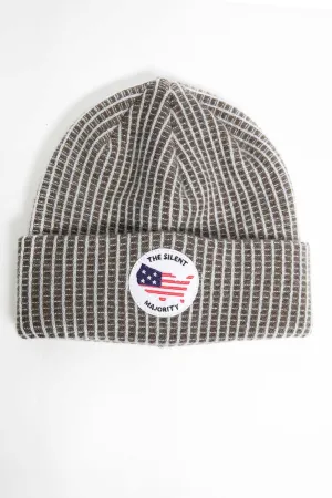 I.S.M. 'Silent Majority' Grey Cashmere Beanie