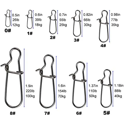 JL Sport 100 Pack Duo Lock Snaps(Size 4# Test: 77LB)
