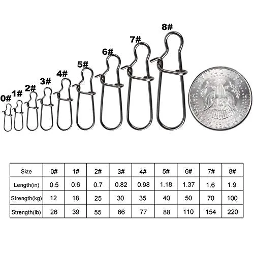 JL Sport 100 Pack Duo Lock Snaps(Size 4# Test: 77LB)