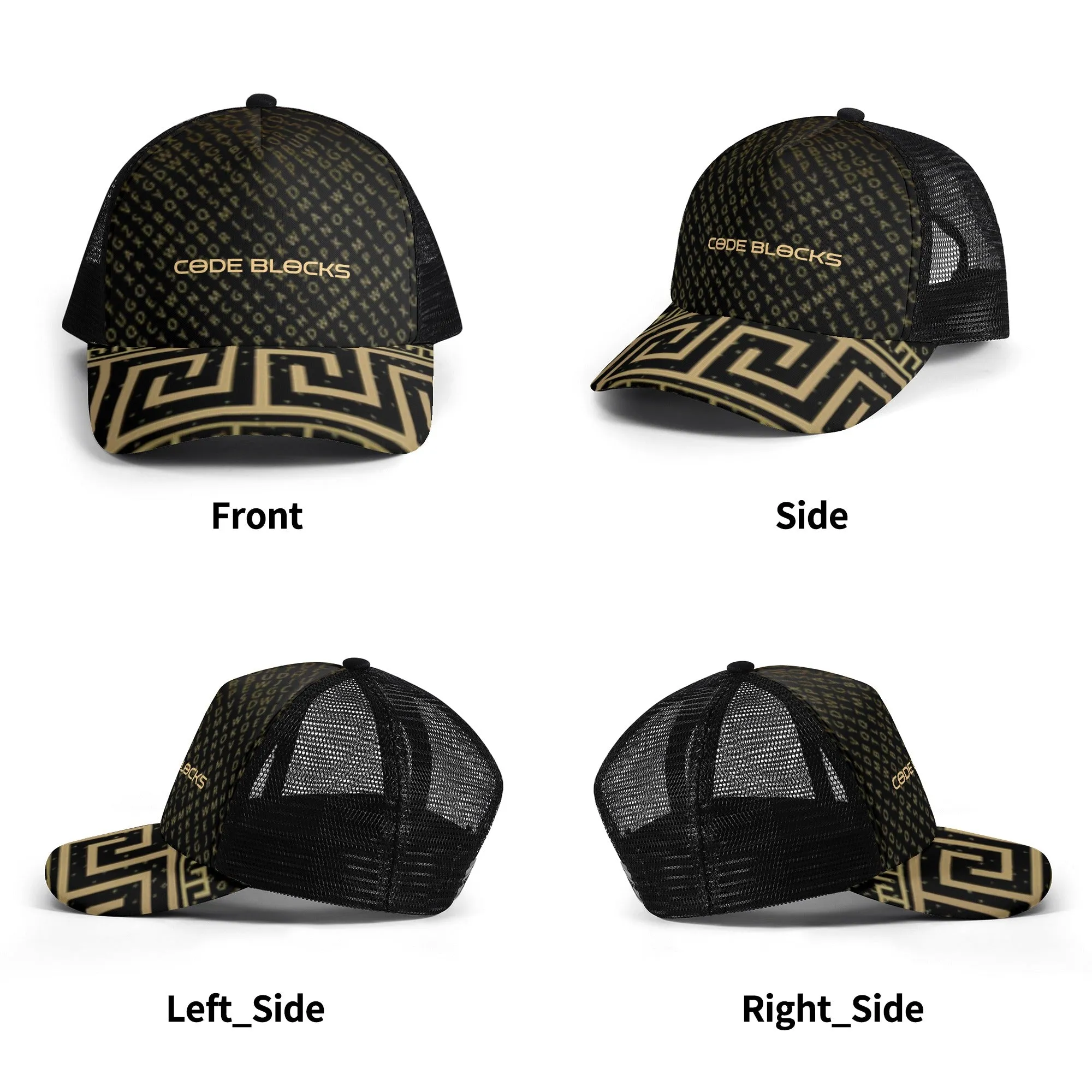 Kids Front Printing Mesh Trucker Hats