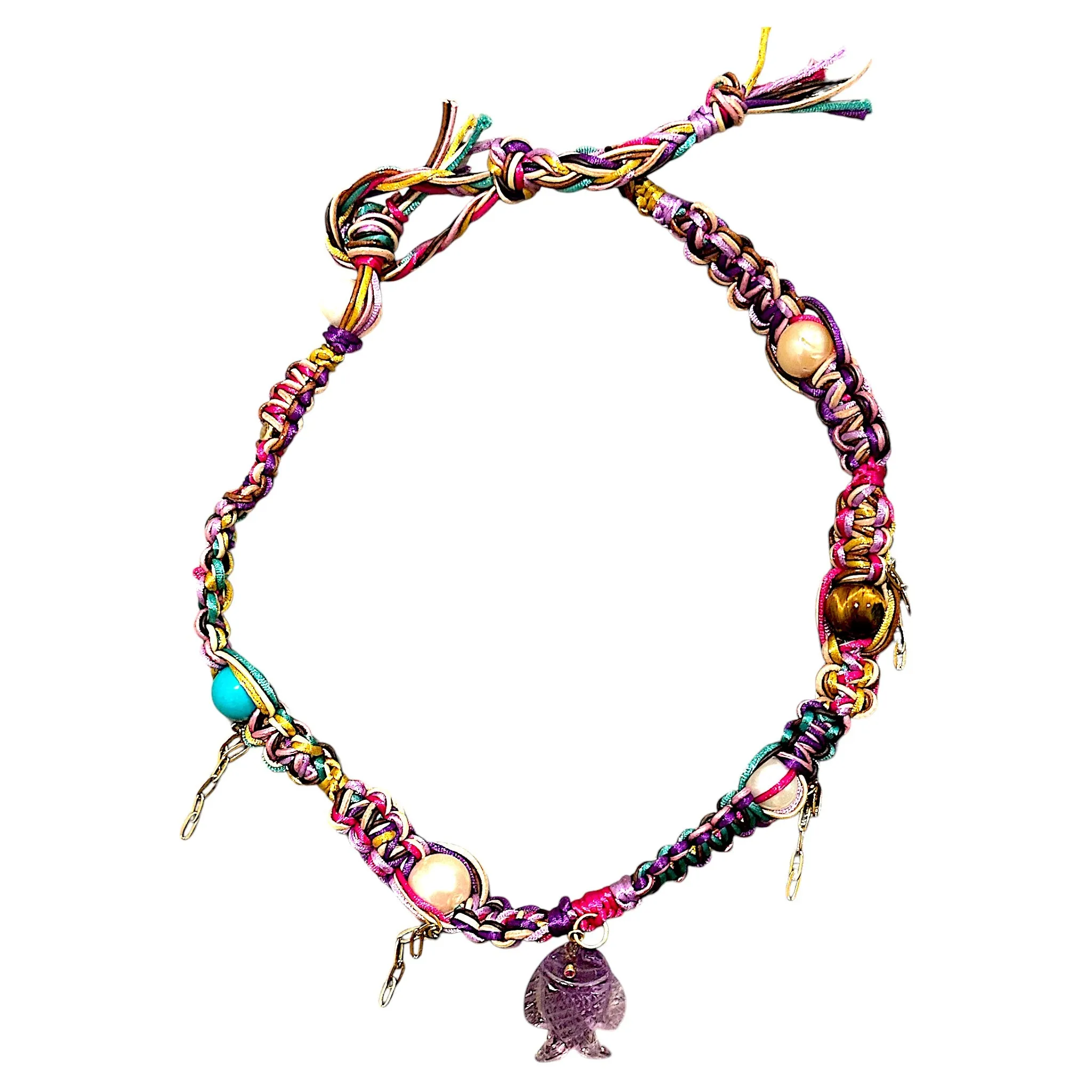 LAVENDER BARBIE GLOW FISH ROCKSTAR CHOKER