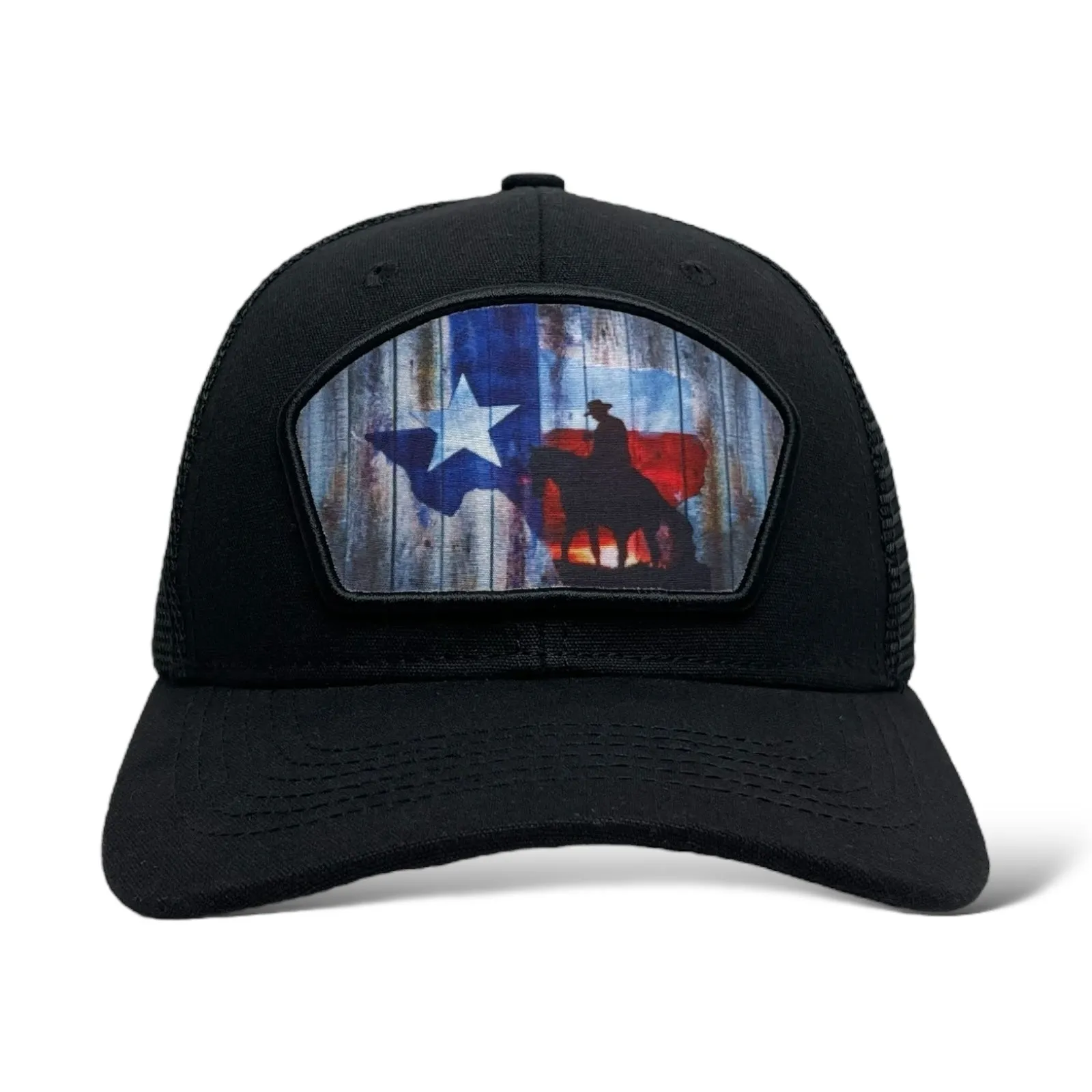 Lone Star State Texas Flag Snapback Baseball Cap, Mesh, Style Rodeo