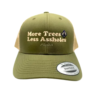More Trees Less Assholes Alaska Baseball Hat