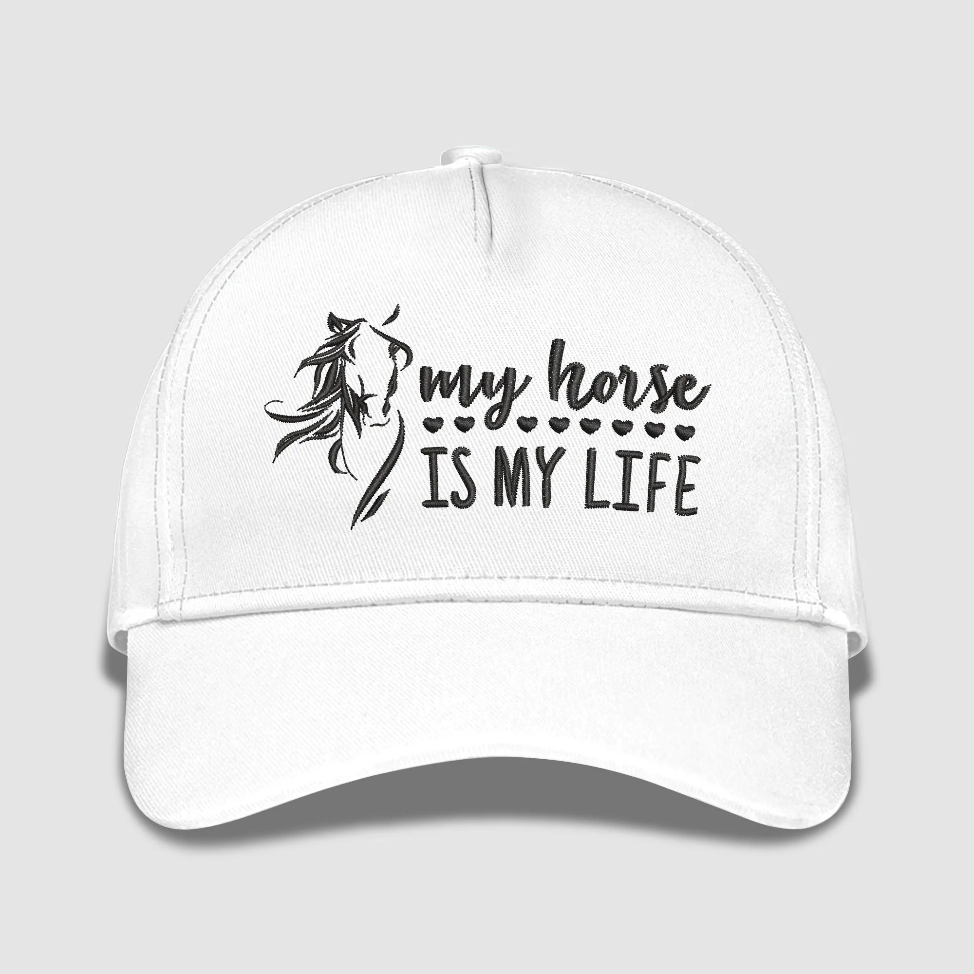 My Horse Is My Life Embroidered Baseball Caps