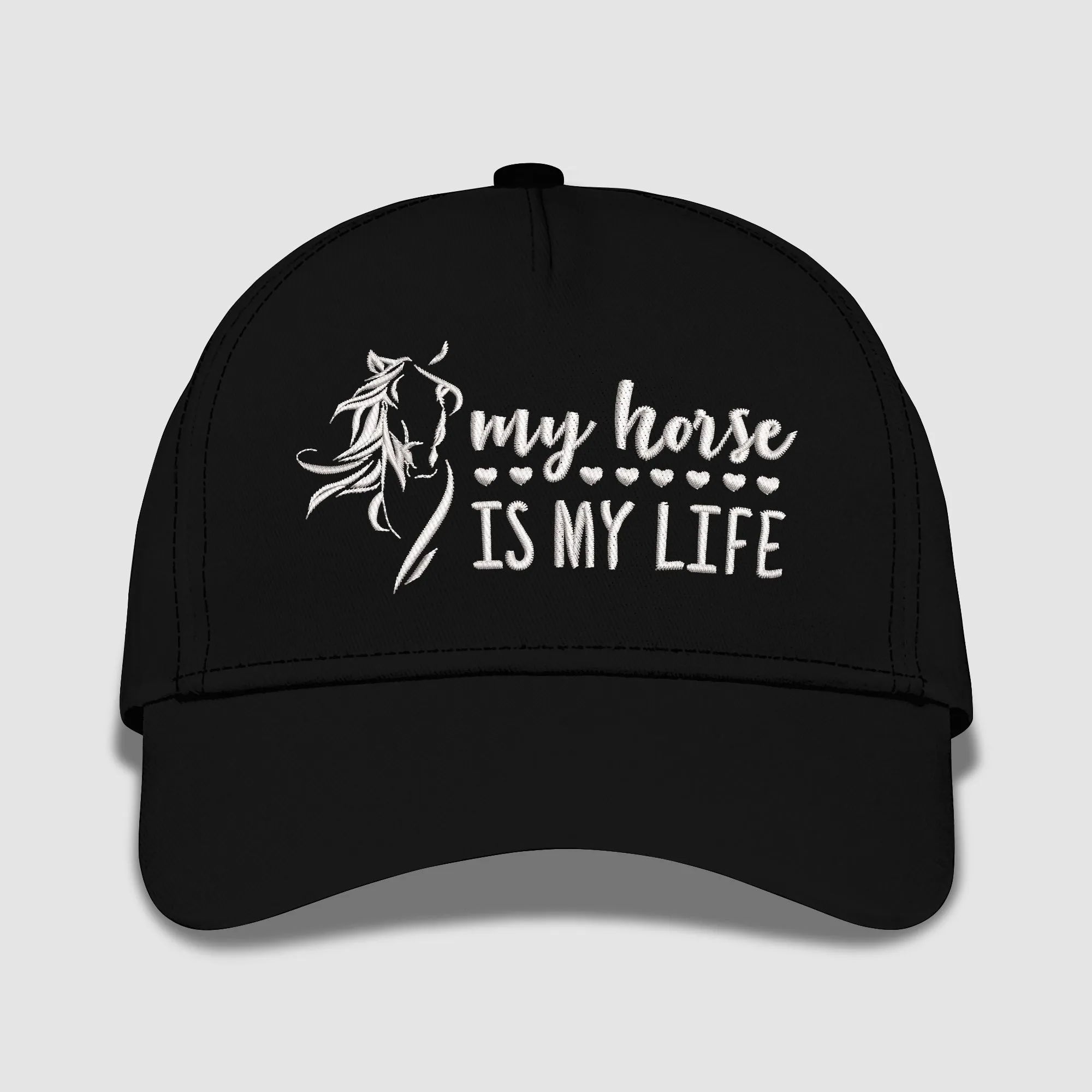 My Horse Is My Life Embroidered Baseball Caps