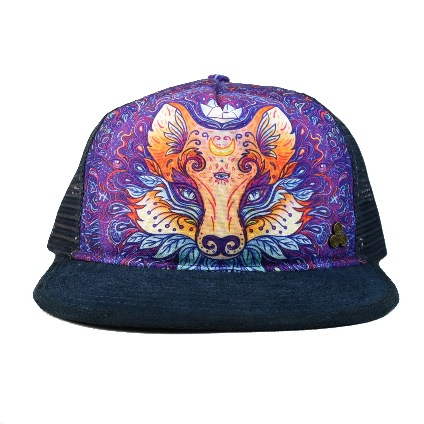Mystical Fox Trucker Hat – Eco-Friendly, Adjustable Snapback