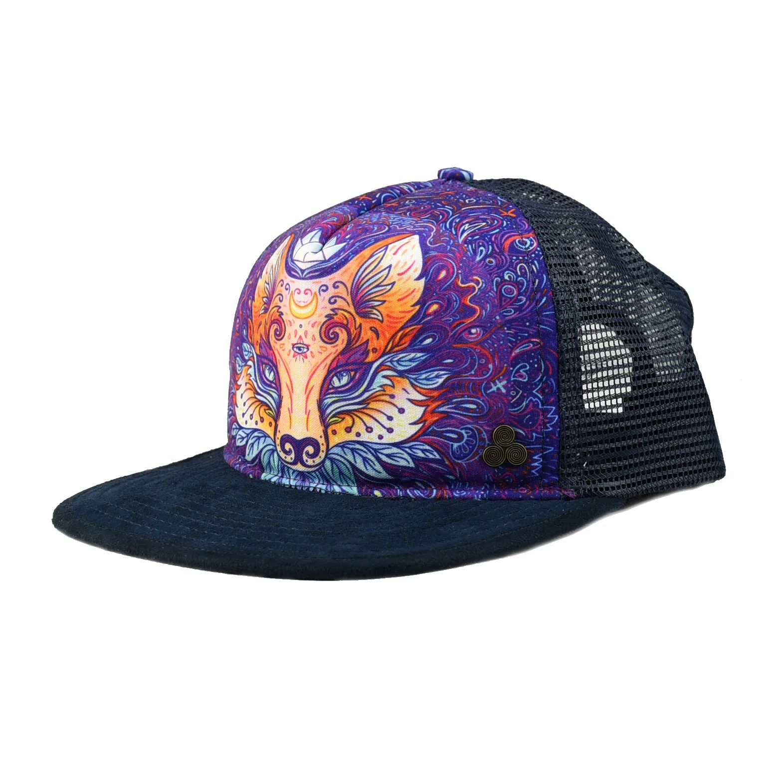 Mystical Fox Trucker Hat – Eco-Friendly, Adjustable Snapback