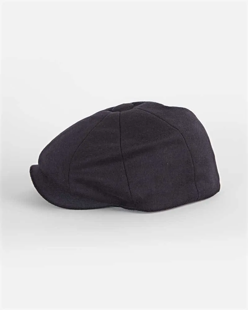 Navy Cashmere Gatsby Cap