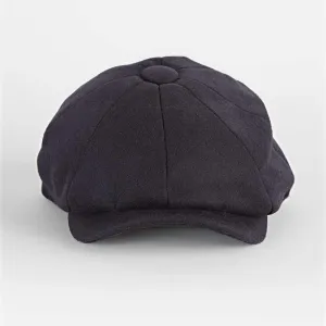 Navy Cashmere Gatsby Cap