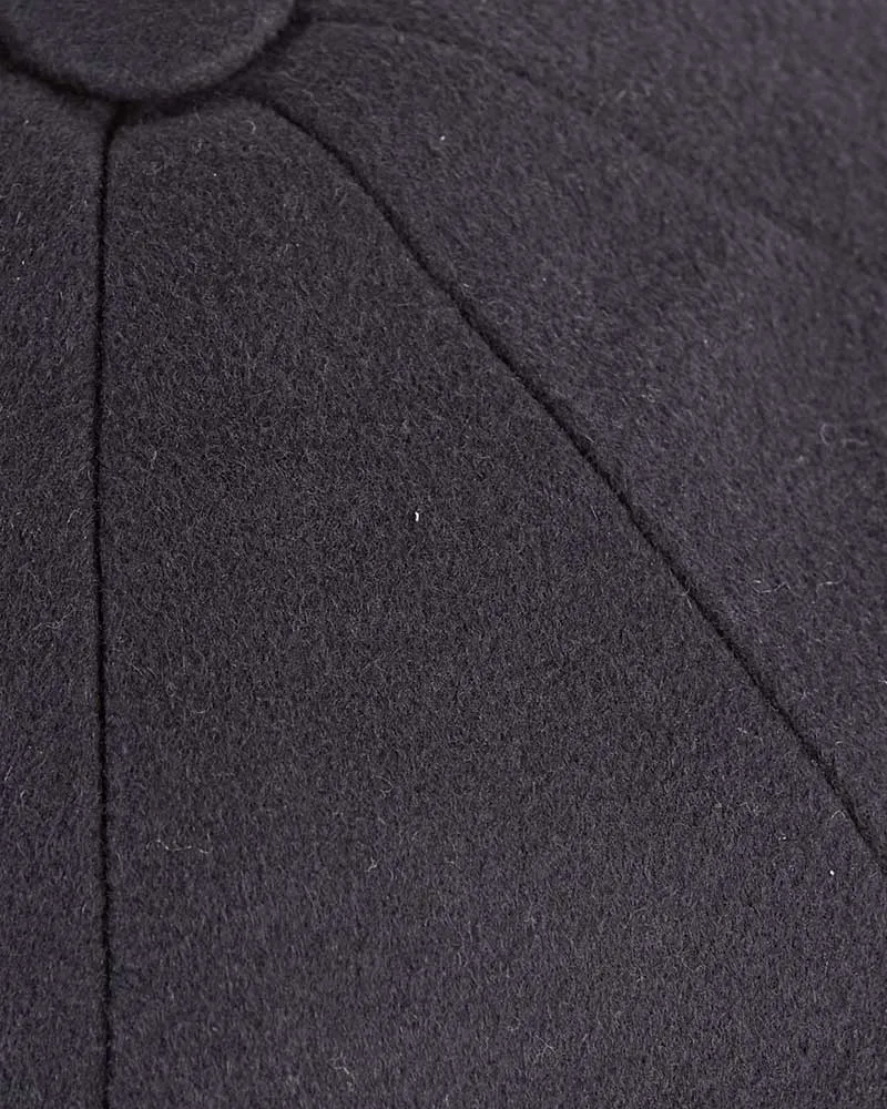 Navy Cashmere Gatsby Cap