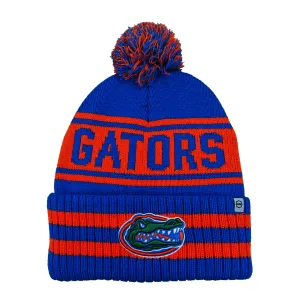 NCAA Campus Apparel Florida Gators Mens Blue Orange Knit Pompom Winter Hat Vintage Style Cuffed Beanie