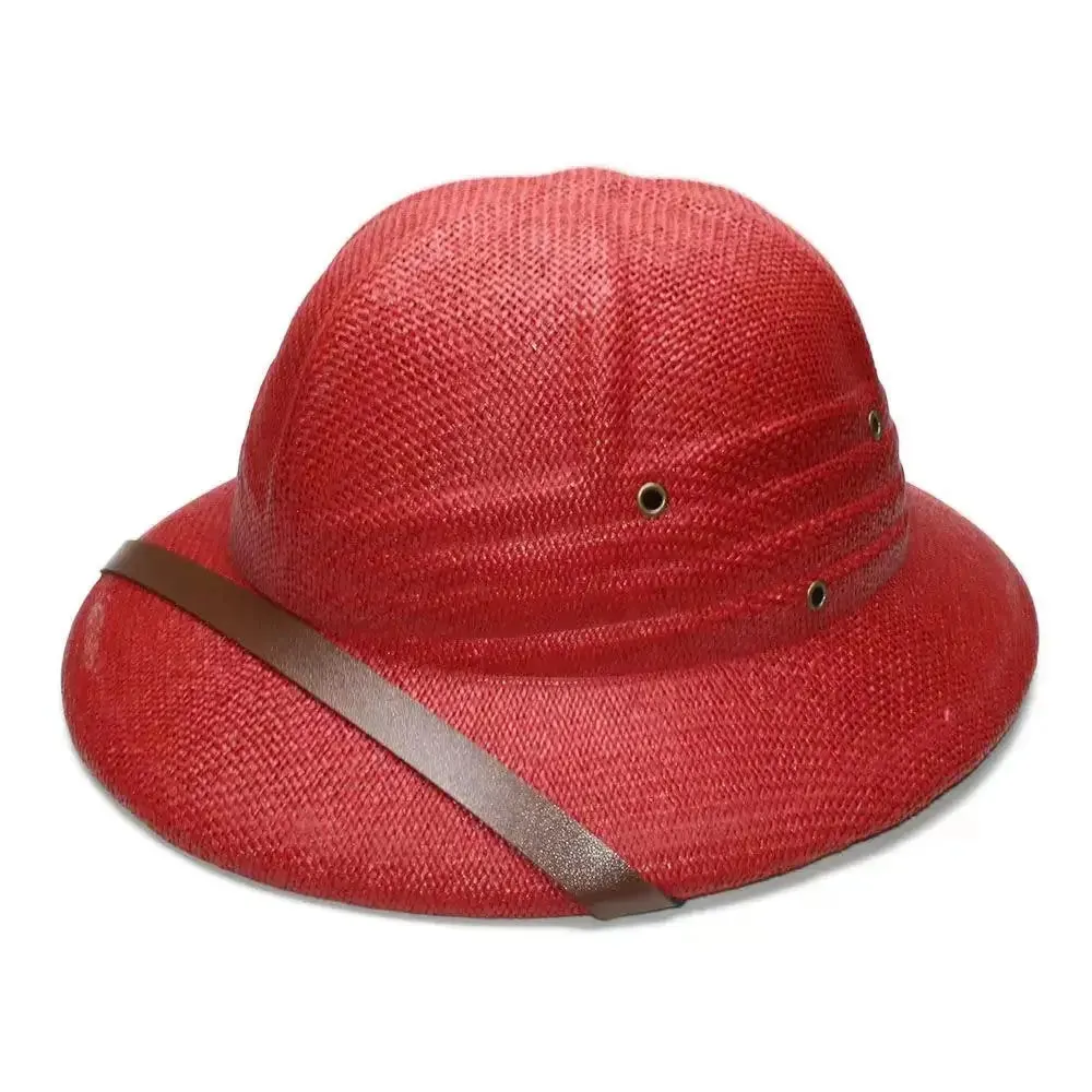 Novelty Men Straw Helmet Pith Sun Hats Men Vietnam War Army Hat Dad Boater Bucket Hats Safari Jungle Miners Cap