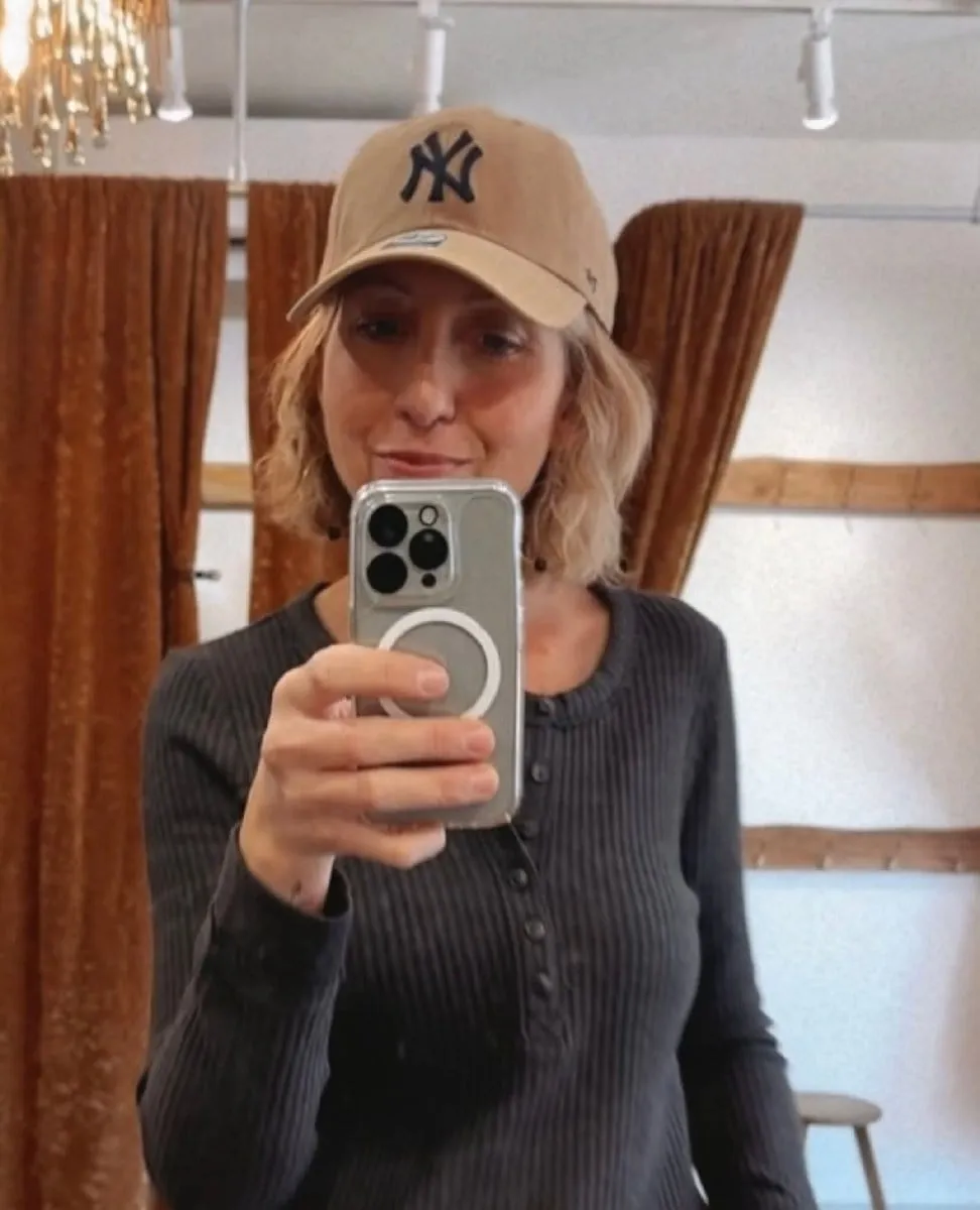 NY Baseball Hat Tan
