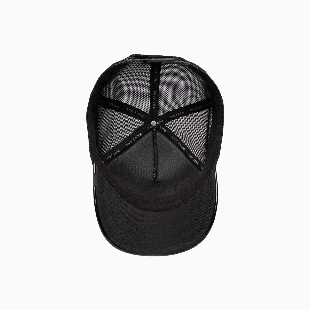 Obsidian Panther Puff Patent Trucker Hat