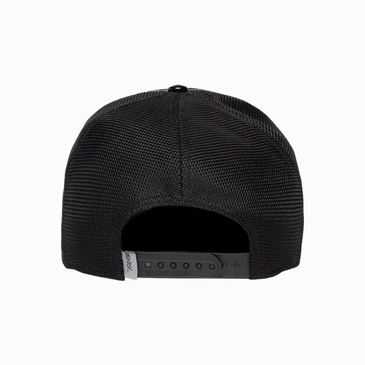 Obsidian Panther Puff Patent Trucker Hat