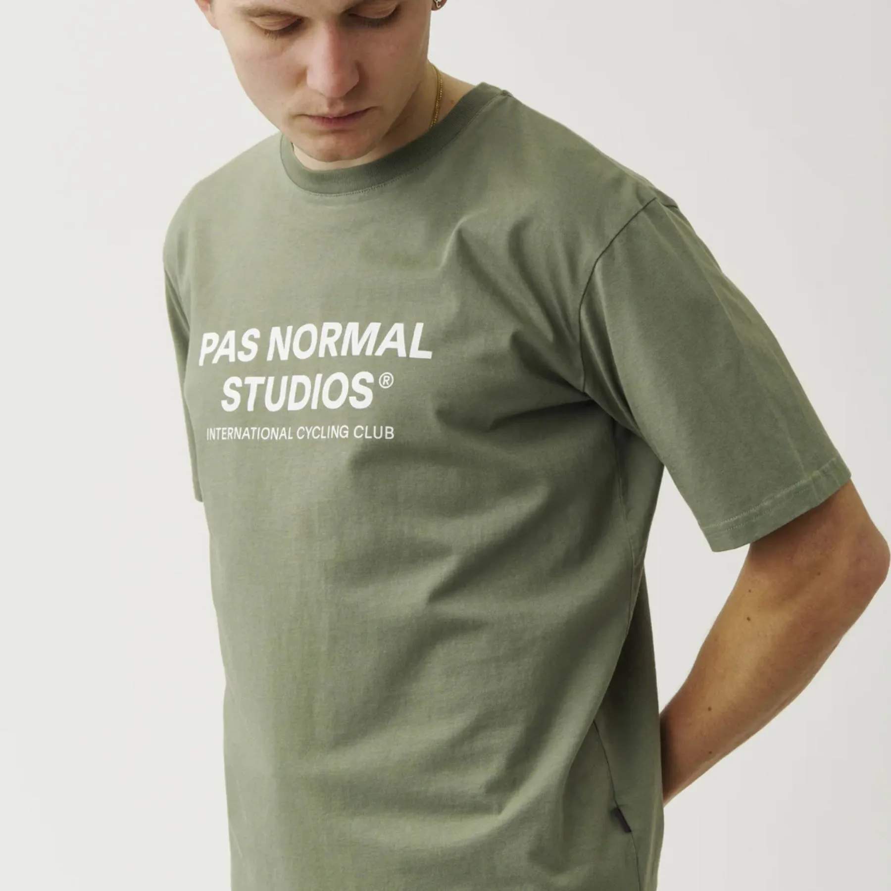 Off-Race Logo T-Shirt - Smoke Green