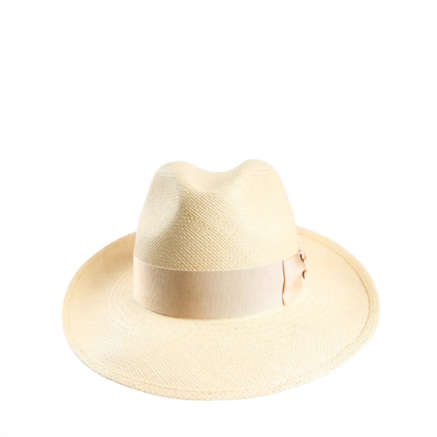 PANAMA AMEDEO MODEL WITH ORANGE SILK DETAILS - 56 cm
