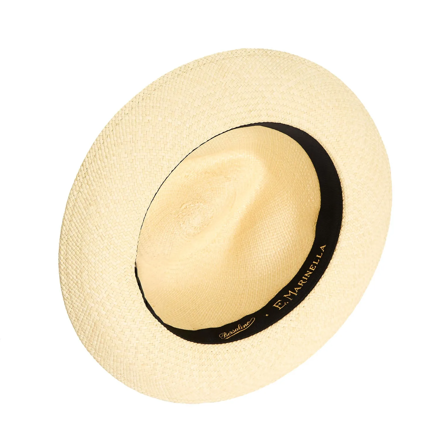 PANAMA AMEDEO MODEL WITH PINK SILK DETAILS - 58 cm