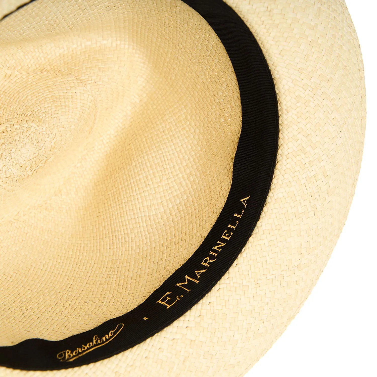 PANAMA AMEDEO MODEL WITH PINK SILK DETAILS - 58 cm