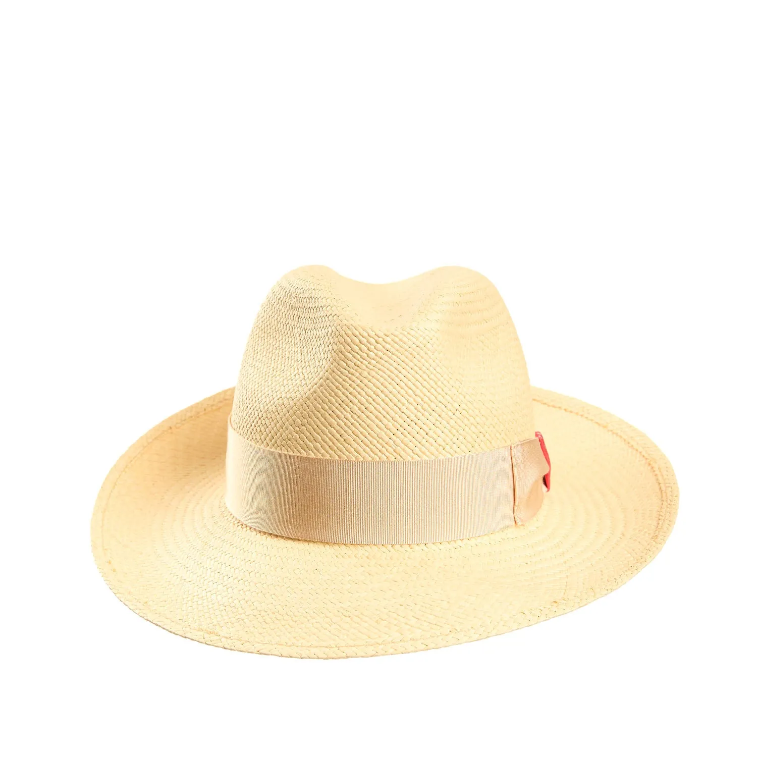 PANAMA AMEDEO MODEL WITH PINK SILK DETAILS ON BOW AND BAND, 55 CM