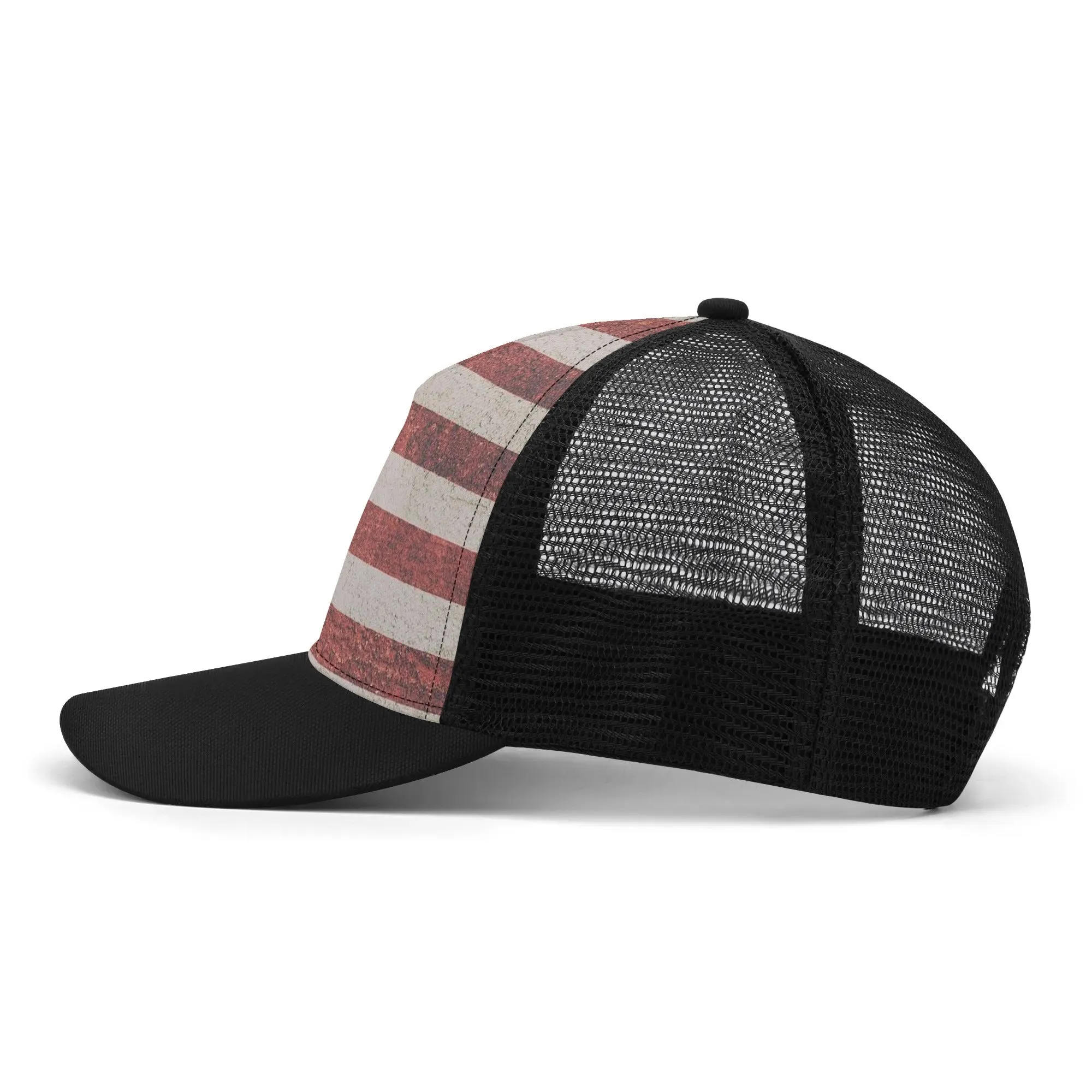 Patriotic Design Printed Trucker Hat
