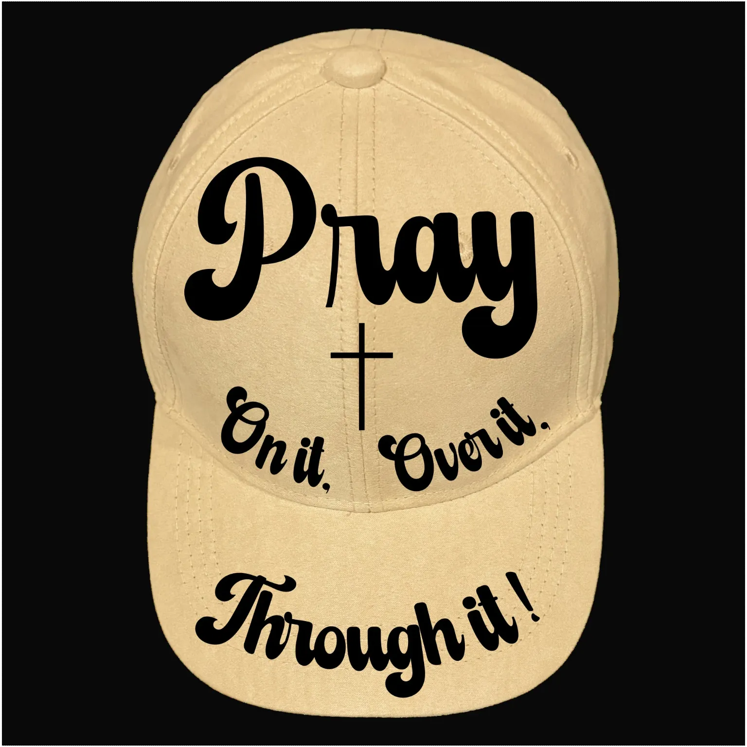 Pray On It Traceable Baseball Cap Burning Design
