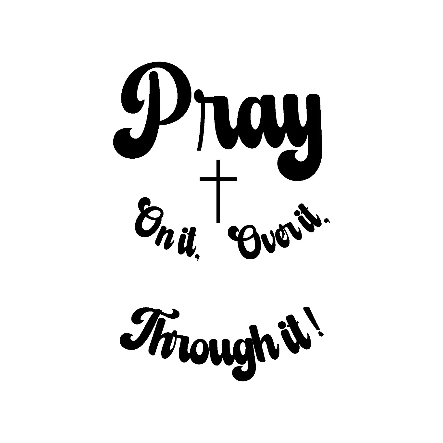 Pray On It Traceable Baseball Cap Burning Design